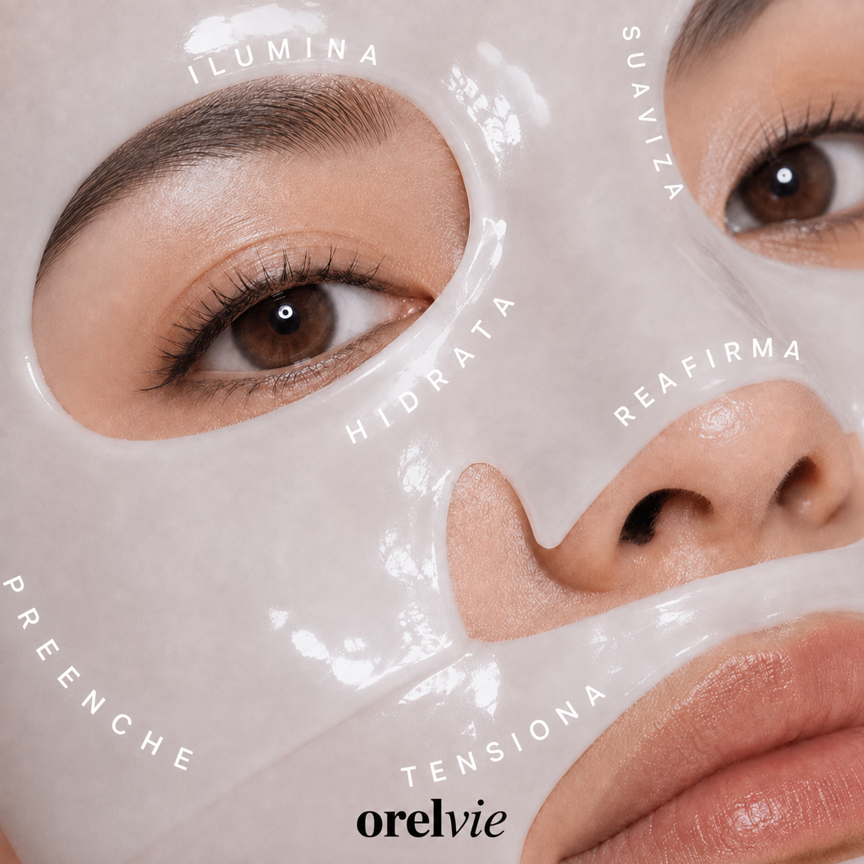 Máscara facial de colagénio da Orelvie
