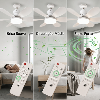 Ventilador com Lâmpada e Controlo Remoto - Promoção de Verão