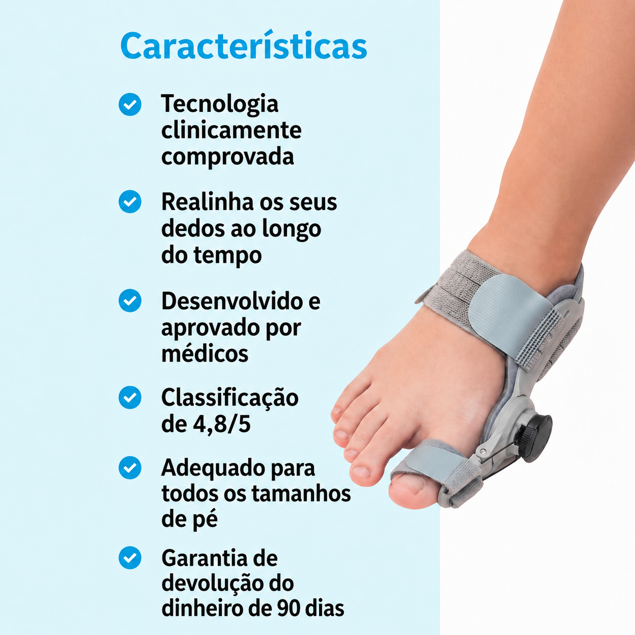 OrthoFlex™: Férula Correctora de Juanetes