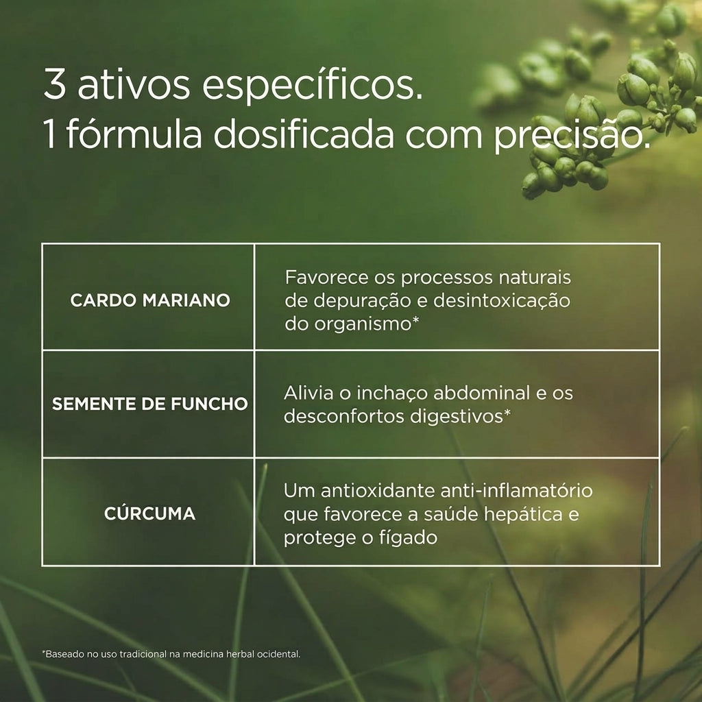Fórmula Desintoxicante e Anti-inchaço da Orelvie