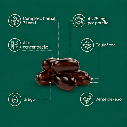 Cápsulas moles para drenagem linfática Orelvie®
