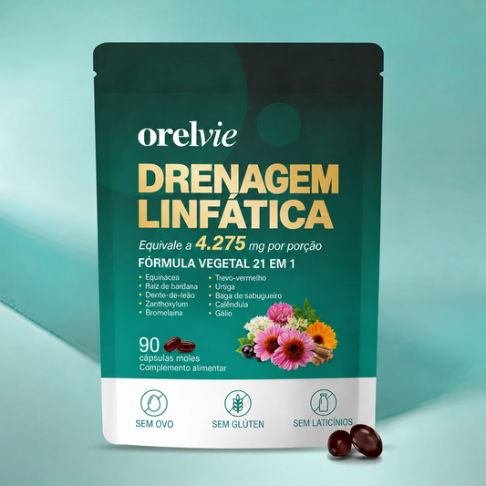 Cápsulas moles para drenagem linfática Orelvie®