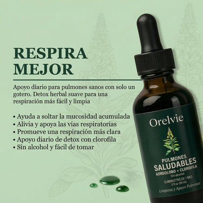 ORELVIE - Extracto de Gordolobo y Clorofila (Solución Definitiva Para Fumadores)