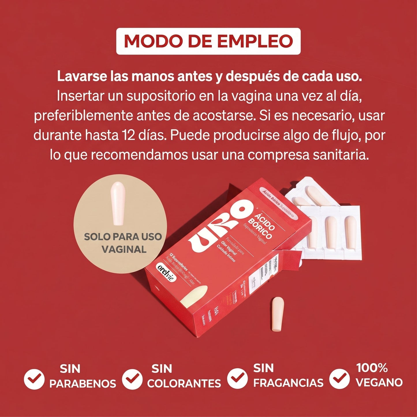 URO: Alivio rápido y efectivo para infecciones vaginales.