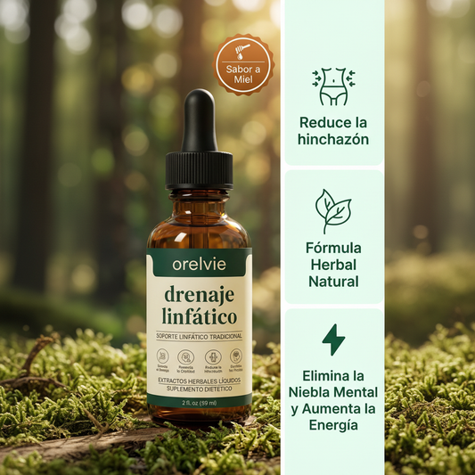 Orelvie Gotas de Drenaje Linfático: Detox Natural y Anti Hinchazón